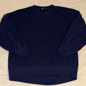 Beyond Yoga LuxeFleece oversized Crewneck Sweatshirt nocturnal navy